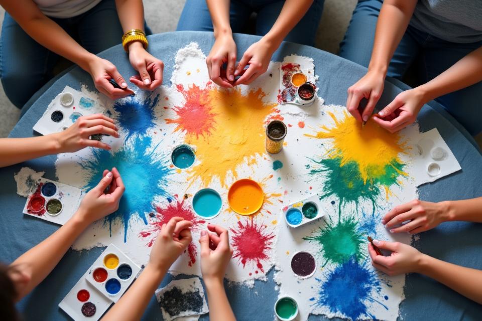 Atelier peinture techniques mixtes